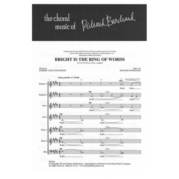 Bright Is the Ring of Words