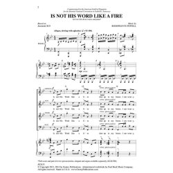 Is Not His Word like a Fire