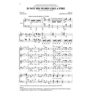 Is Not His Word like a Fire