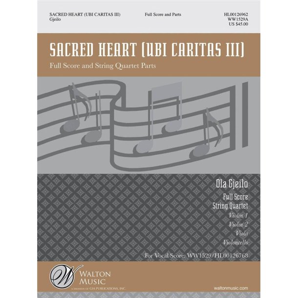 Sacred Heart : String Quartet Score and Parts