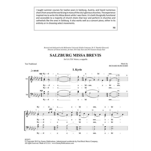 Salzburg Missa Brevis