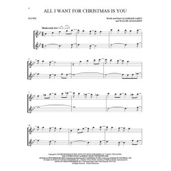 Christmas Hits for Two Flutes : Easy Instrumental Duets