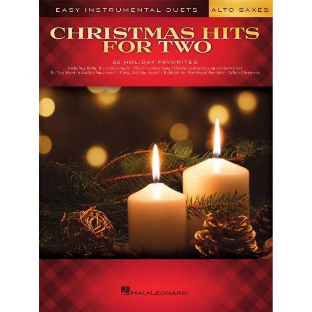 Christmas Hits for Two Alto Saxes : Easy Instrumental Duets