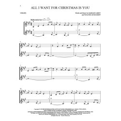 Christmas Hits for Two Violins : Easy Instrumental Duets