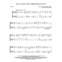 Christmas Hits for Two Cellos : Easy Instrumental Duets