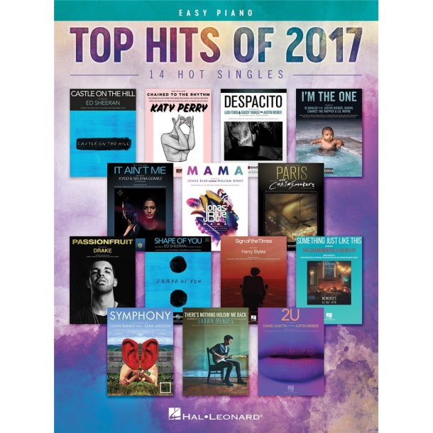 Top Hits of 2017 - Easy Piano : 14 Hot Singles