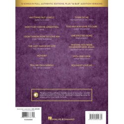 Theatre Songs - Womens Edition : 12 Songs in Full, Authentic Editions, Plus 16-Bar Audition Versions