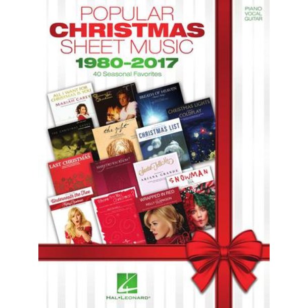Popular Christmas Sheet Music - 1980-2017