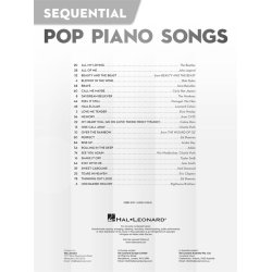 Sequential Pop Piano Songs : 24 Easy Favorites Carefully Selected and Arranged in Order of Difficulty
