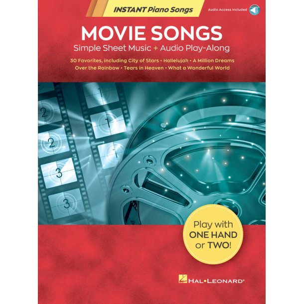 Movie Songs - Instant Piano Songs : Simple Sheet Music + Audio Play-Along