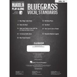 Bluegrass Vocal Standards : Mandolin Play-Along Volume 13 Play 8 Songs with Tab & Professional Audio Tracks