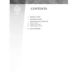 Piano Sonata in C Major, K.309 : Schirmer Performance Editions