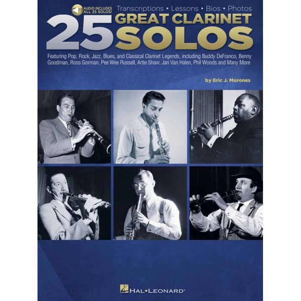 25 Great Clarinet Solos : Transcriptions - Lessons - Bios - Photos