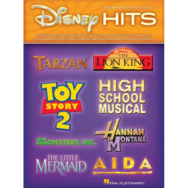 Disney Hits: Beginning Piano Solo