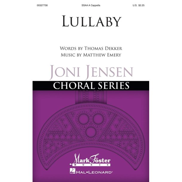 Lullaby : Joni Jensen Choral Series