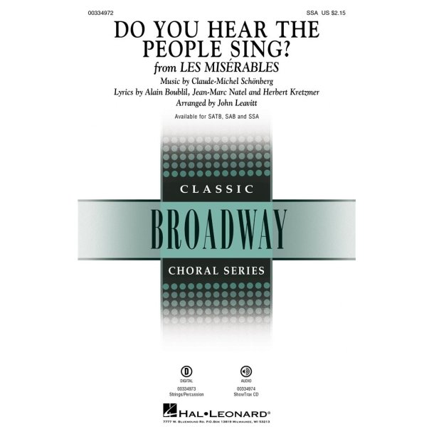 Do You Hear the People Sing? : from Les Mis&eacute;rables