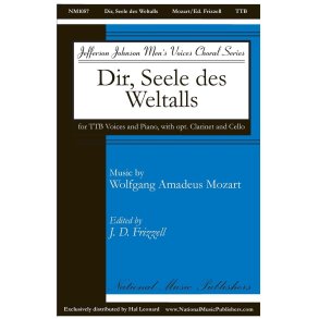 Dir, Seele Des Weltalls : TTB w/piano, Bb clarinet & cello