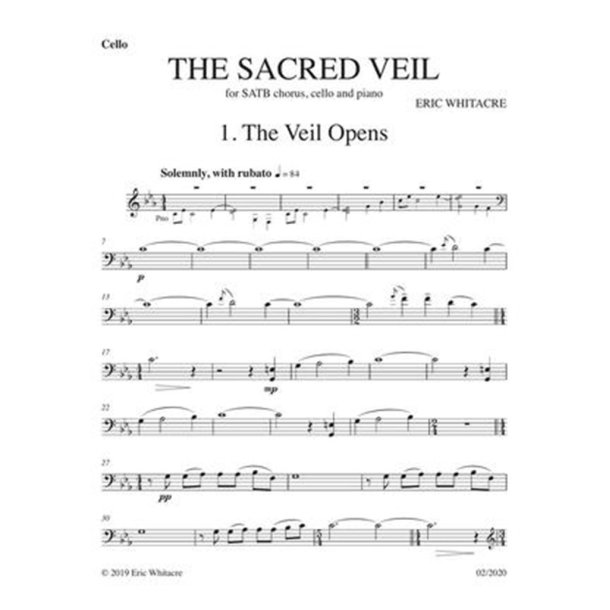 The Sacred Veil : Cello Part