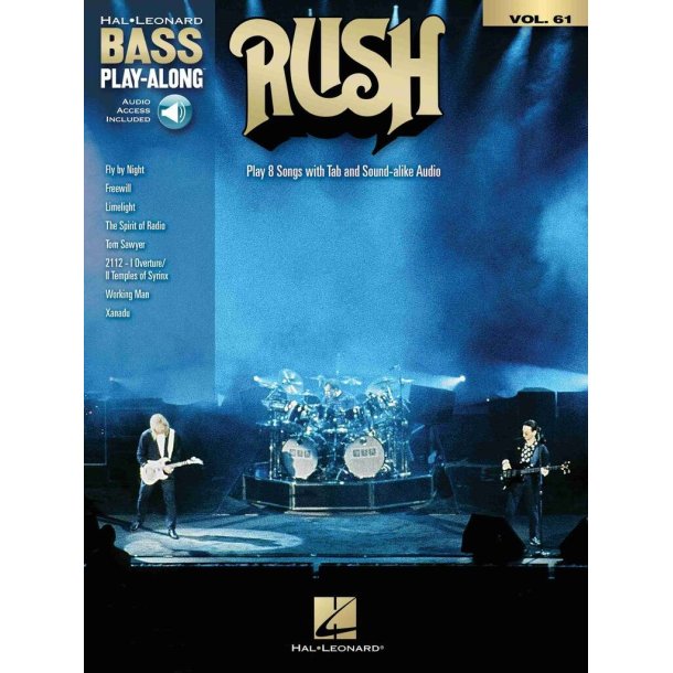 Rush : Hal Leonard Bass Play-Along Volume 61