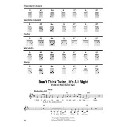 Bob Dylan - Strum Together : Lyrics, Melody Lines, and Chord Frames for Standard Uke, Baritone Uke, Guitar, Mandolin, and Banjo
