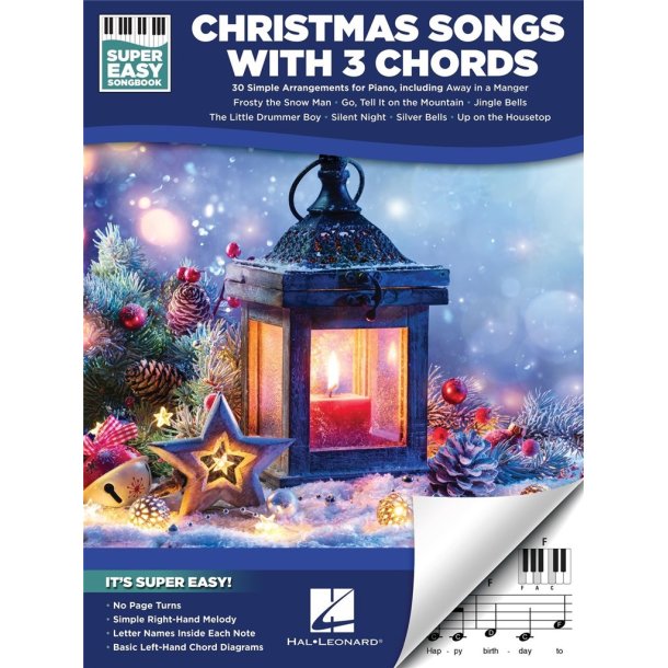 Christmas Songs with 3 Chords -Super Easy Songbook