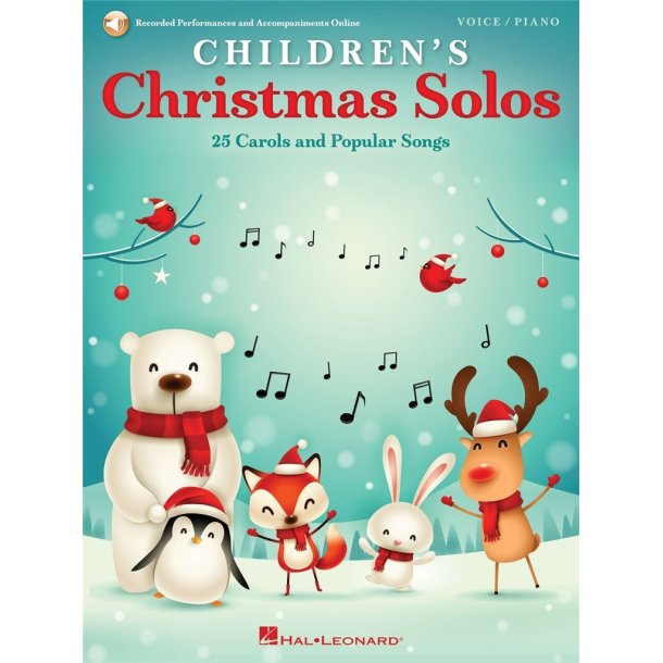 Children's Christmas Solos : 25 Carols and Popular Songs Recorded Performances and Accompaniments Online