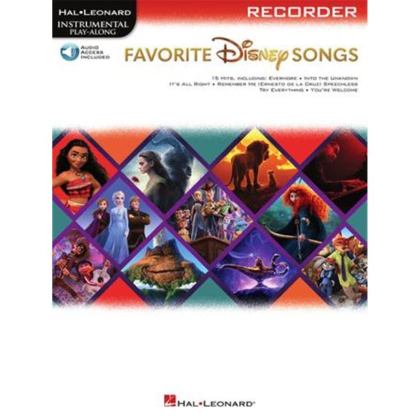 Favorite Disney Songs : Instrumental Play-along for Recorder