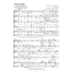 F&uuml;nf Ges&auml;nge Op.104 : SAM-Klang