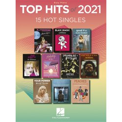 TOP HITS OF 2021 - 15 Hot Singles, EASY Piano, begynder klaver