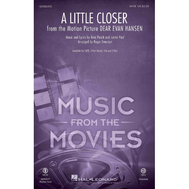 A Little Closer : from Dear Evan Hansen