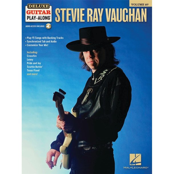 Stevie Ray Vaughan -Del. Guitar Play-Along Vol. 27 : Book with Interactive Online Audio Interface