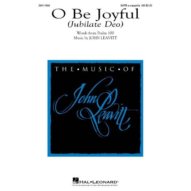 O Be Joyful : Jubilate Deo