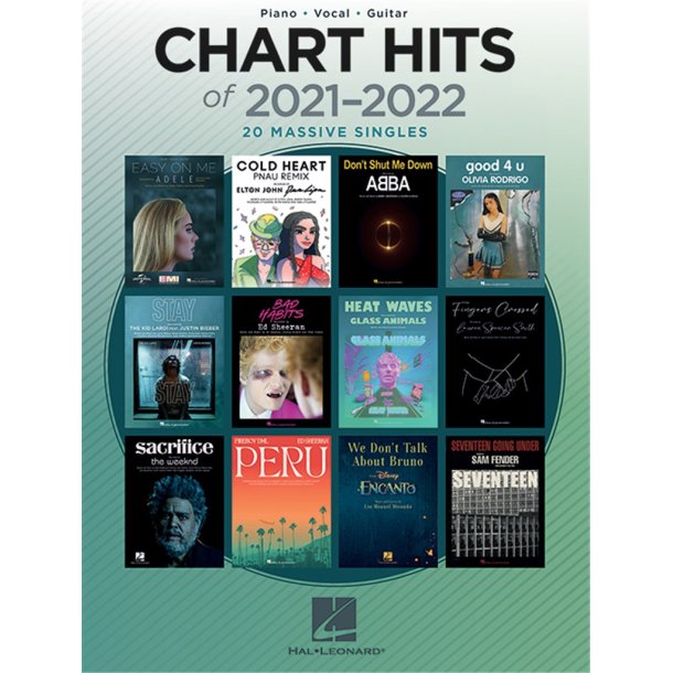 Chart Hits of 2021-2022 Piano, Vocal and Guitar