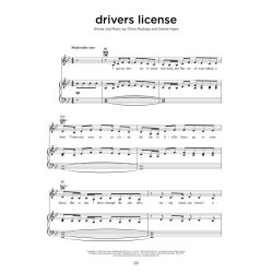 Chart Hits of 2021-2022 Piano, Vocal and Guitar