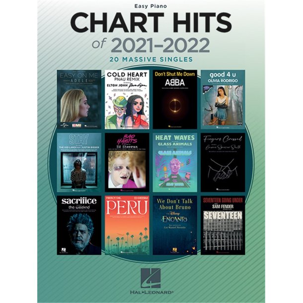 Chart Hits of 2021-2022 - easy piano/let klaver