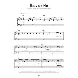 Chart Hits of 2021-2022 - easy piano