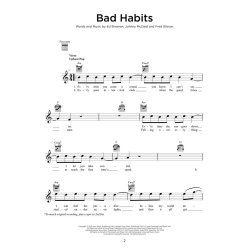 Chart Hits of 2021-2022 - easy guitar