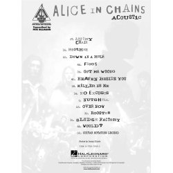 Alice in Chains - Acoustic : Acoustic Guitar Recorded Versions