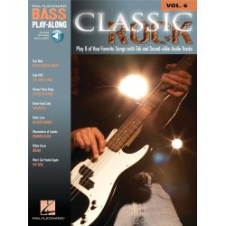 Bass Play-Along Classic Rock 	Book and Audio Online