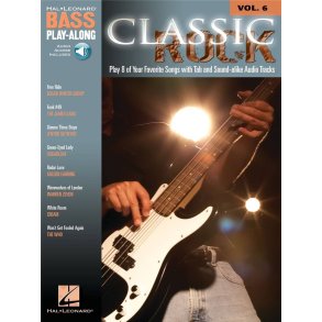 Bass Play-Along Classic Rock 	Book and Audio Online