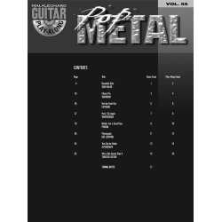 Pop Metal : Guitar Play-Along Volume 55