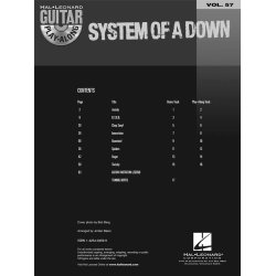 System of a Down : Guitar Play-Along Volume 57