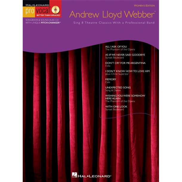 Andrew Lloyd Webber : Pro Vocal Women's Edition Volume 10