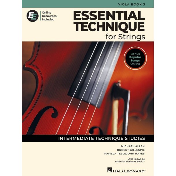 Essential Technique for Strings - Viola Book 3 : with Online Resources