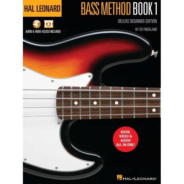 Hal Leonard Bass Method Book 1 : Deluxe Beginner Edition Audio & Video Access Included