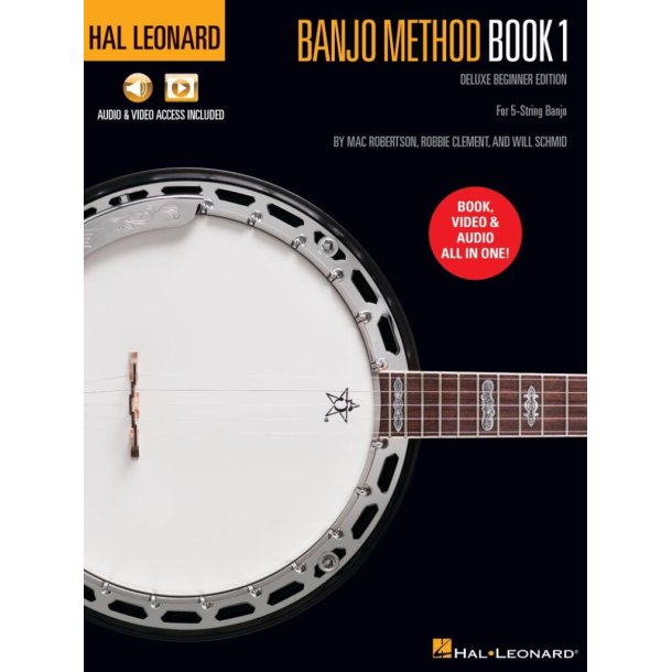 Hal Leonard Banjo Method Book 1 : Deluxe Beginner Edition-for 5-String Banjo with Audio & Video Access Included