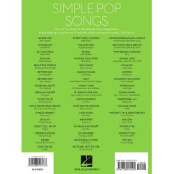 Simple Pop Songs : The Easiest Easy Piano Songs