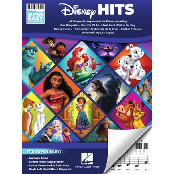 Disney Hits - super easy songbook