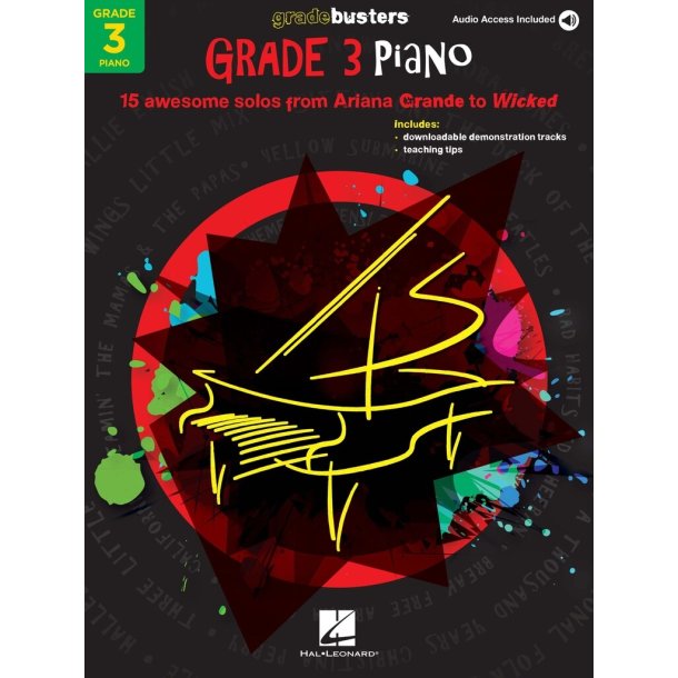 Gradebusters Grade 3 - Piano : 15 awesome solos from Ariana Grande to Wicked