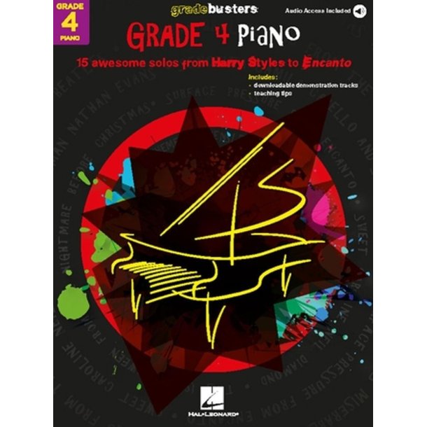Gradebusters Grade 4 - Piano : 15 awesome solos from Harry Styles to Encanto